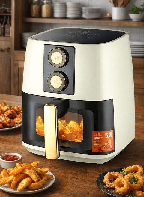 5.2L 1500W Air Fryer with Temperature Control